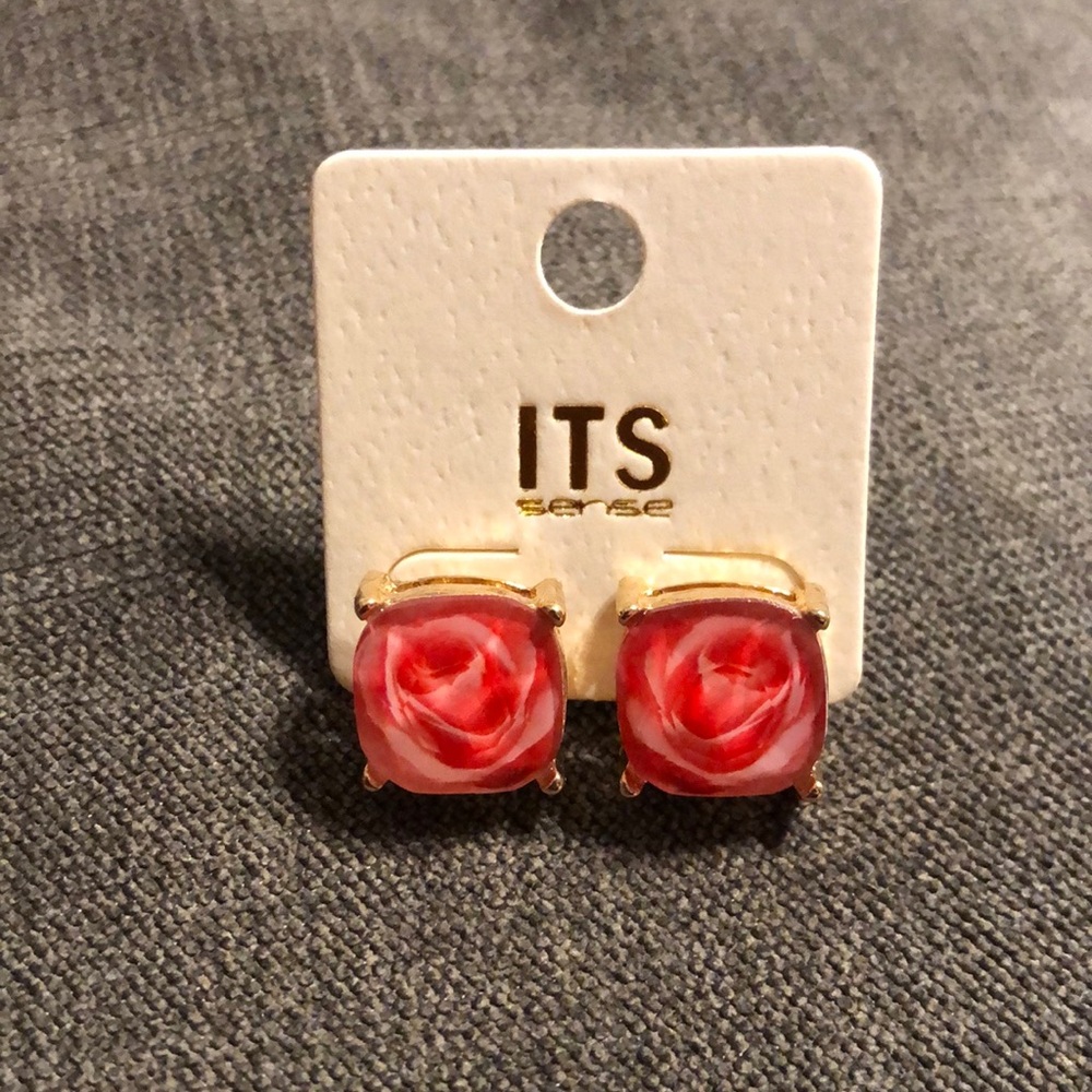 Rose earrings